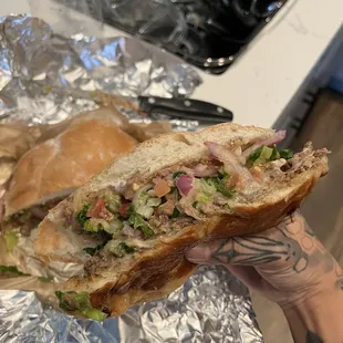 Carne asada Torta. Huge.