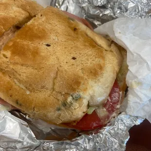 They gave me bread that had mold on it