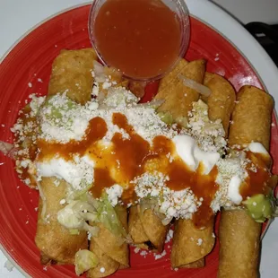 Taquitos all the topings