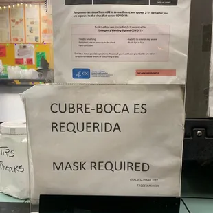 Masks required, but doing take out and dine in