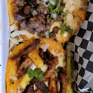 Very little meat on tacos