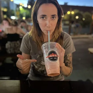 The strawberry horchata was so good! Like strawberry quick.