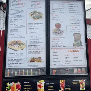 Drive-through Menu