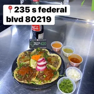 a plate of food on a table