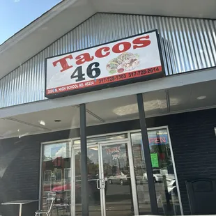 Outside of restaurant