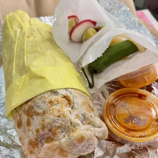 giant &amp; hefty steak burrito