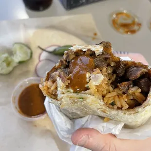 Carne asada burrito