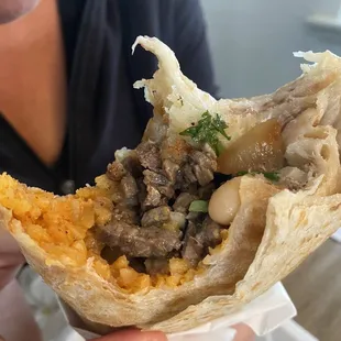 Carne asada burrito