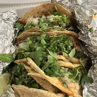 a close up of a taco