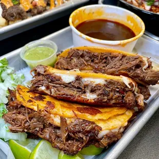 Three (3) Birria Quesatacos w/ Consome