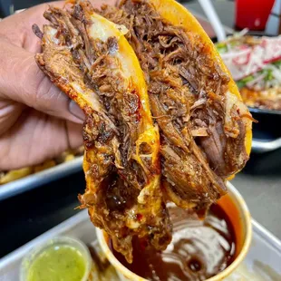 Three (3) Birria Quesatacos w/ Consome