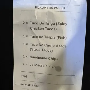 Receipt