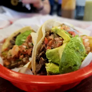 Super taco: Carne Asada ***Pro tip: bring cash or a 3.98% card fee would be added to your fees