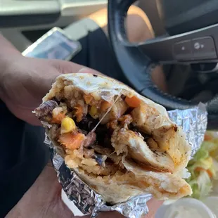 Chicken burrito