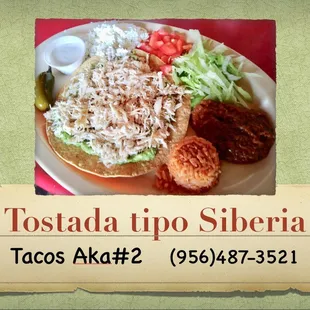 Tostada tipo Siberia