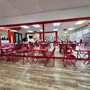 the inside of a tacos restaurant