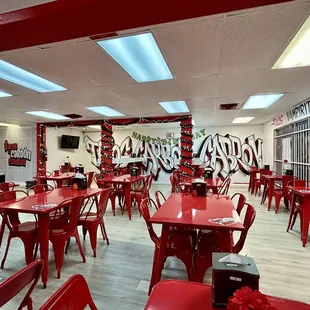 Indoor seating area