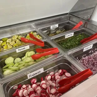 Toppings bar