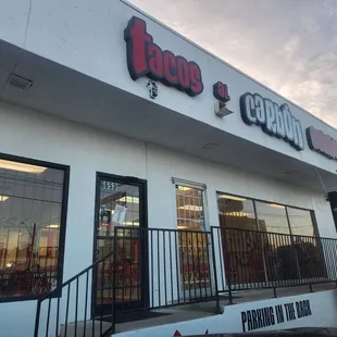 Front of the restaurant