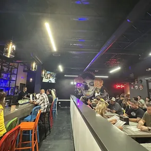  people sitting at the bar