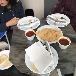 Enjoying inside the RV