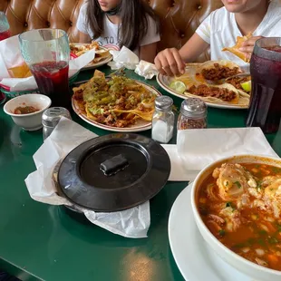 Menudo Soup Nachos Taco Choice Of Meat