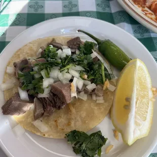 My fave- Beef tongue taco