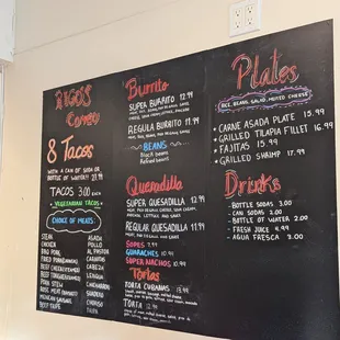 menu, sandwiches