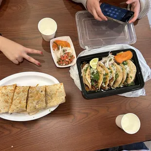 Super Quesadilla and Tacos