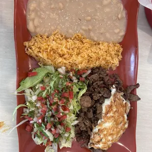 Carne Asada plate