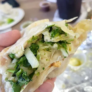 Bean and cheese burrito