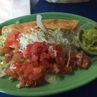 Taco Dorado de Papa Plate