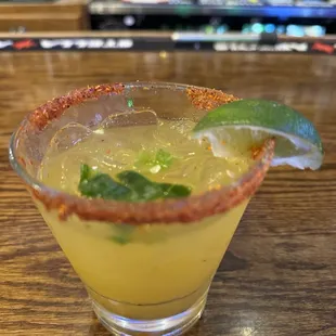 Spicy Mango Margarita- hand mulled.