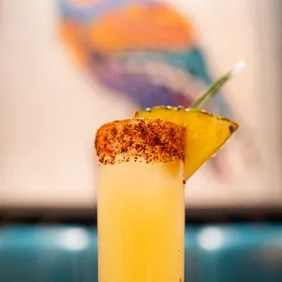 El Matador!!! Gold Agave, Pineapple Juice, Lime. Tajin Rim.