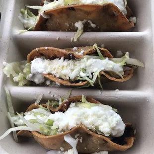 Tacos Dorados w/ beef ... so good!!
