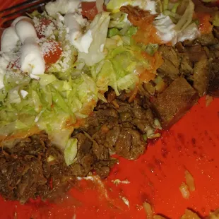 Carne Asada, Barbacoa, Carne Molida Enchilada Dinner $20. (Upcharge for choosing different meat in all 3)