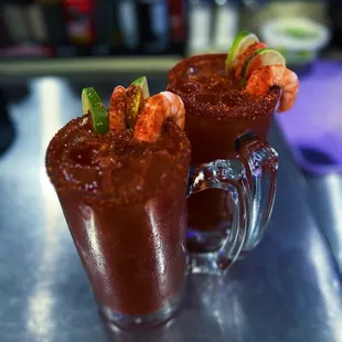 two glasses of bloody bloody