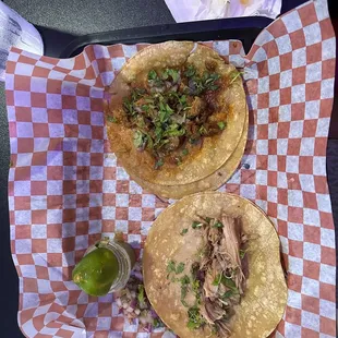 Al pastored tacos and chicken tacos? More like leftovers