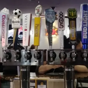 Beers on tap