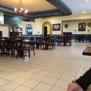 plenty of indoor seating as well as at the bar.