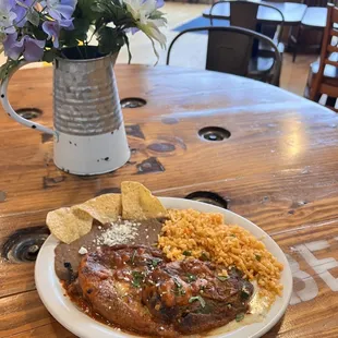 Chile Relleno Dinner, my favorite!!