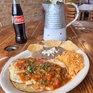 Huevos Rancheros and Coca Cola Bottle (Mex)! Best combo out there!