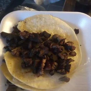 Dry as f taco that I almost choked on.