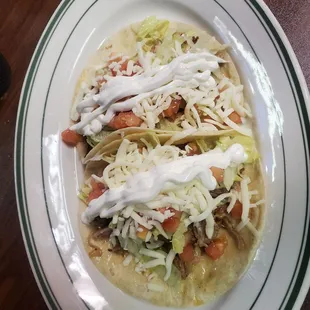 Tacos supreme carnitas