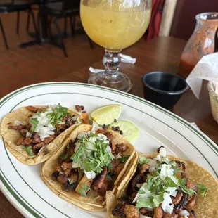 Street tacos Pastor for Three