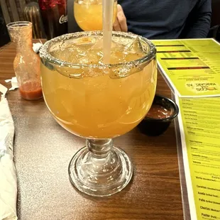 Peach Margarita. Definitely recommend