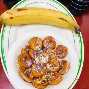 Fried plantains dessert