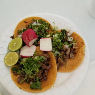 Tacos de Asada, Lengua y Cabeza