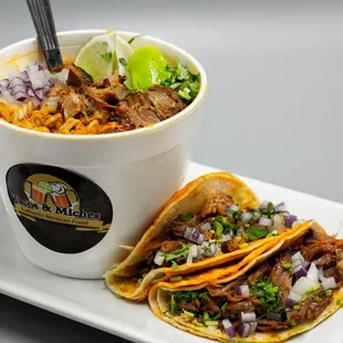 NEW! Ramen Birria with 2 Birria street Tacos  You have to try it!