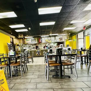 the interior of a restaurant